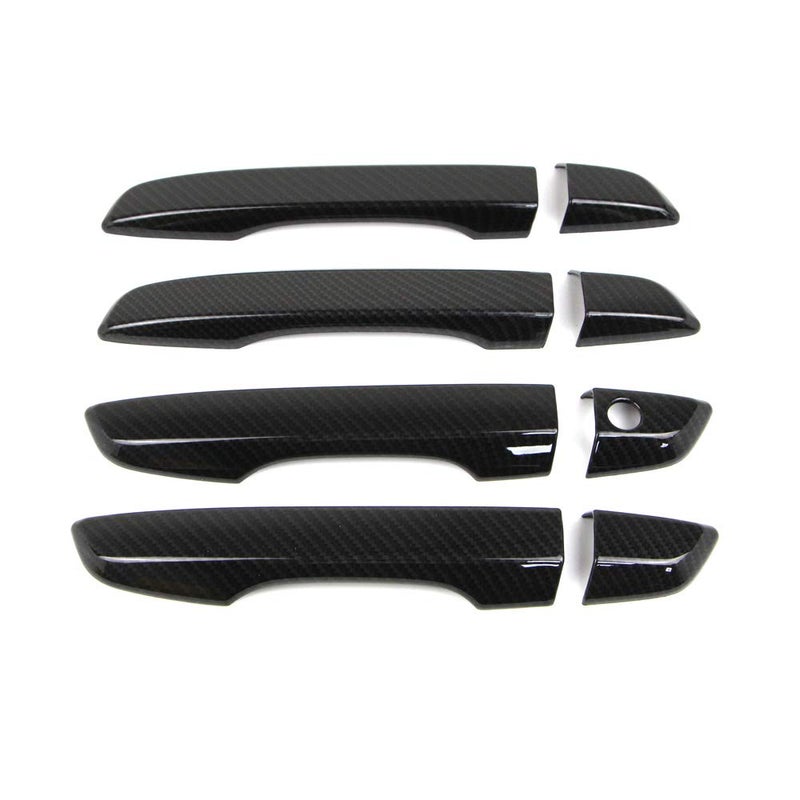 Dreamseek Door Handle Cover for 10th Gen Honda Civic 2016 2017 2018 2019 2020 2021 Sedan Hatchback Exterior Chrome Molding Trim Carbon Fiber Style (w/o Smart Keyhole) - Image 1